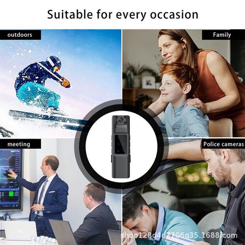 1080P HD WiFi Body Camera | Night Vision & Audio Recorder for Meeting, Sports & Law Enforcement