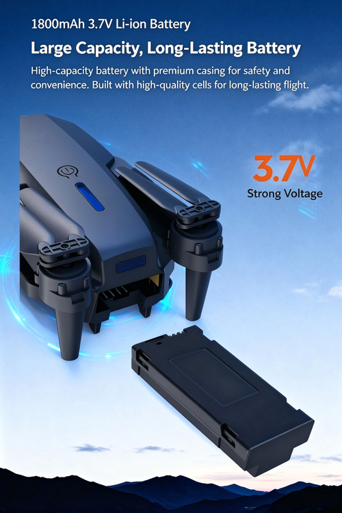 E88 Pro Drone with 4K HD Camera, Foldable Quadcopter, E99 E525 RC Remote Control Aircraft Toy for Aerial Photography
