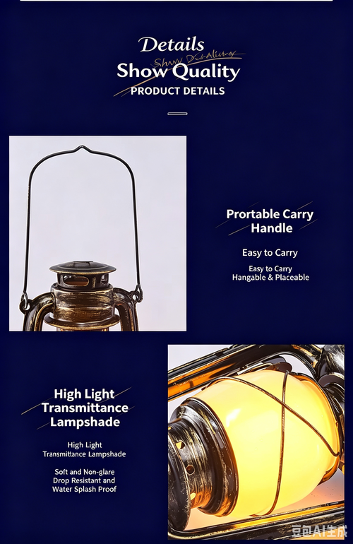 Retro Table Lamp, American Vintage Kerosene Lantern, Decorative Bedside Lamp for Living Room Bedroom Homestay Inn