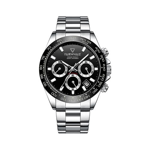 Men's Popular 3‑Eye Multifunctional Decorative Waterproof Quartz Wrist Watch**