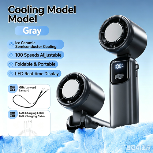 Too Hot? This Turbo Cooling Fan Blasts Ice-Cold Air – Handheld & Wearable Neck Fan, Foldable for Travel