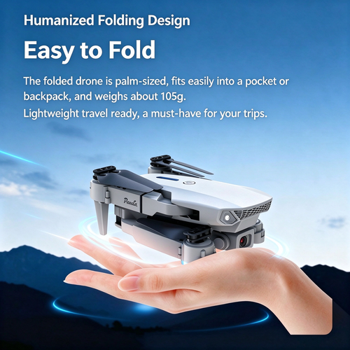 E88 Pro Drone with 4K HD Camera, Foldable Quadcopter, E99 E525 RC Remote Control Aircraft Toy for Aerial Photography