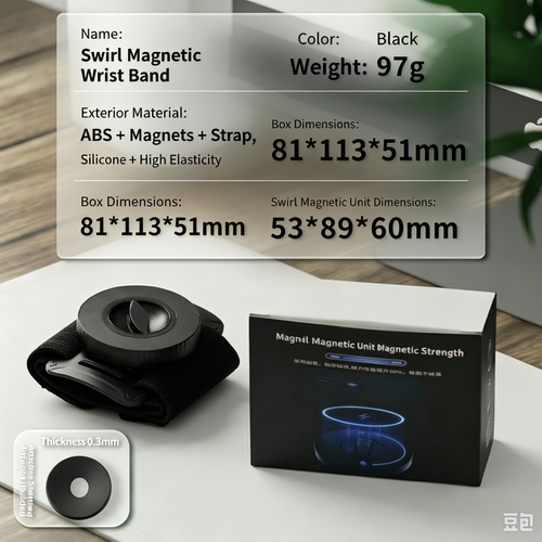 Adjustable Magnetic Wrist Phone Strap | Hands-Free Phone Holder for Running & Cycling  >