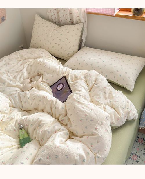 100% Cotton Double Gauze Bedding Set 4pcs, Mother Baby Grade, Soft for Naked Sleep, 1.8×2.2m Sheet & Duvet Cover Set  >