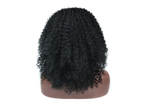 Middle Part Fluffy Small Curly Wig, Medium Length Spring Twist Wig for African Women