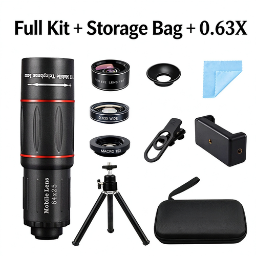 18X External Cell Phone Telephoto Monocular Lens | HD Long Shot Lens for Outdoor Shooting