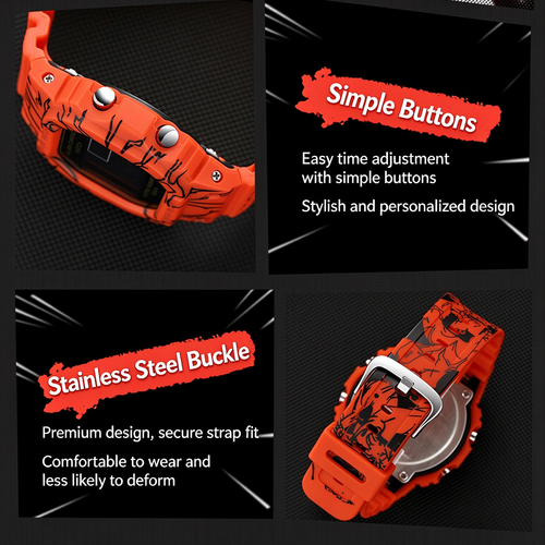 🔥Hot New Digital Watch, Waterproof Luminous Multifunctional Cool Sports Wrist Watch