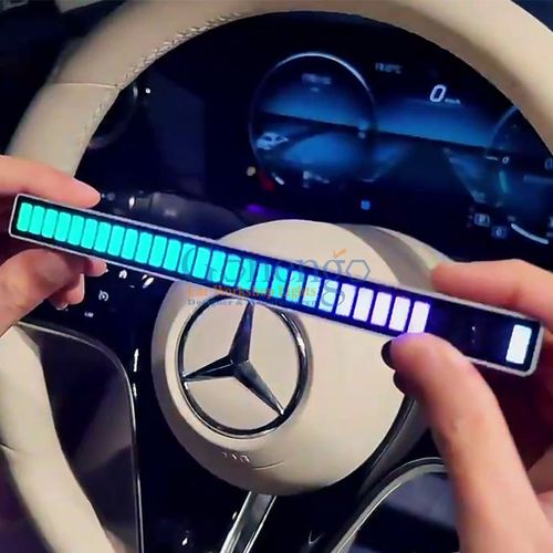 Black hot sale 16-bit sound field atmosphere light RGB LED light with music voice control (3 pack)