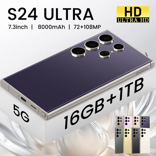 S24 Ultra 7.3-inch Smartphone with 16GB+1TB Storage (Black)