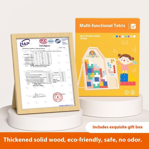 Building block puzzles are educational toys for children aged 3-7.