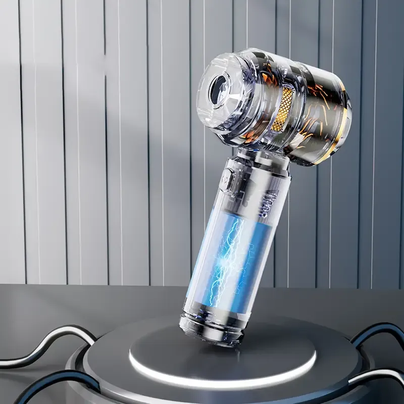 16,000 Pa wireless handheld vacuum cleaner with 100W high-power cyclonic suction. This cordless, powerful rechargeable vacuum is ideal for cars, offices and homes.​