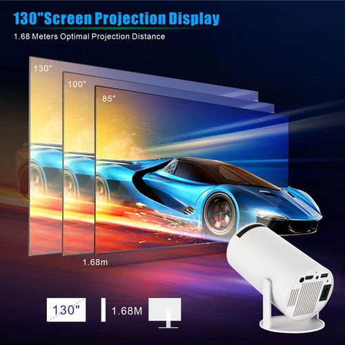 Portable mini 4K short-throw projector for home living room wall projector