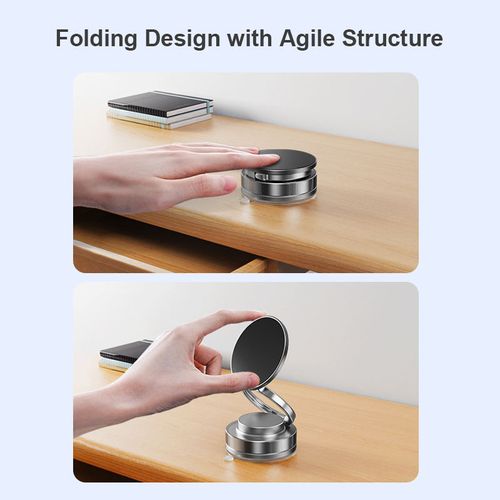 360° Rotating Universal Suction Cup Magnetic Phone Holder Car Phone Holder with Foldable Vacuum Phone Holder Two in a Box
