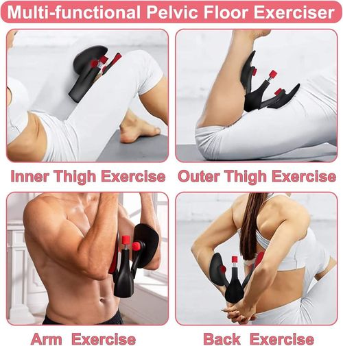 Pelvic floor muscle trainer for inner thigh exercises, Kegel leg clamp for slimming legs, and home use for postpartum pelvic support.