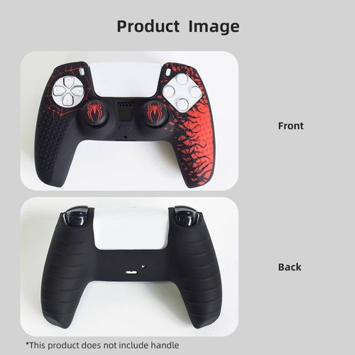 Hot-selling anti-slip soft silicone protective case for PS5 Spider-Man controller.
