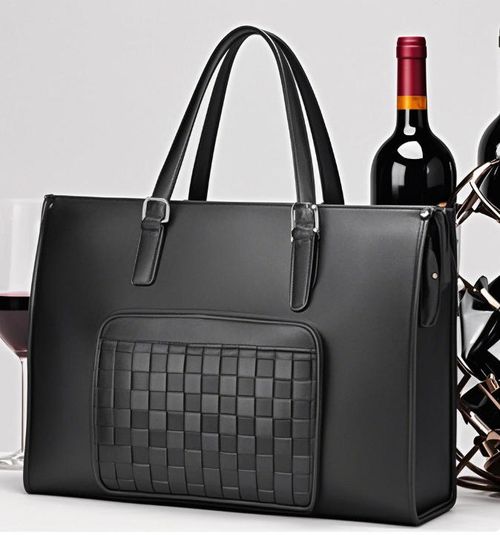 Multifunction Large Capacity Luxury Insulated Soft 15.6 Inch Laptop Shoulder Handbag Lunch Cooler Tote Bag with Purse for Women
