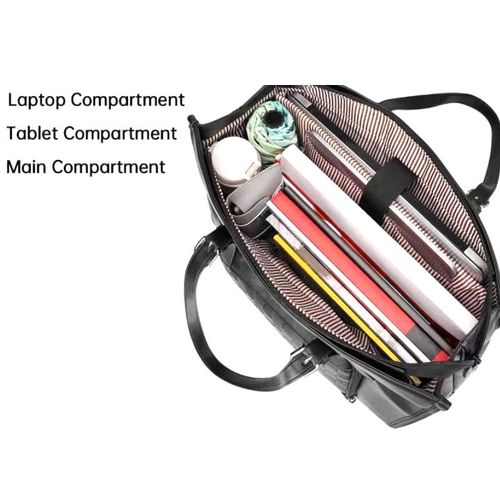 Multifunction Large Capacity Luxury Insulated Soft 15.6 Inch Laptop Shoulder Handbag Lunch Cooler Tote Bag with Purse for Women