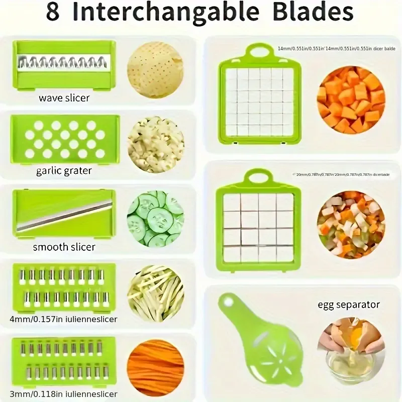 16 in 1 multi-function vegetable cutter, multi-function vegetable cutter