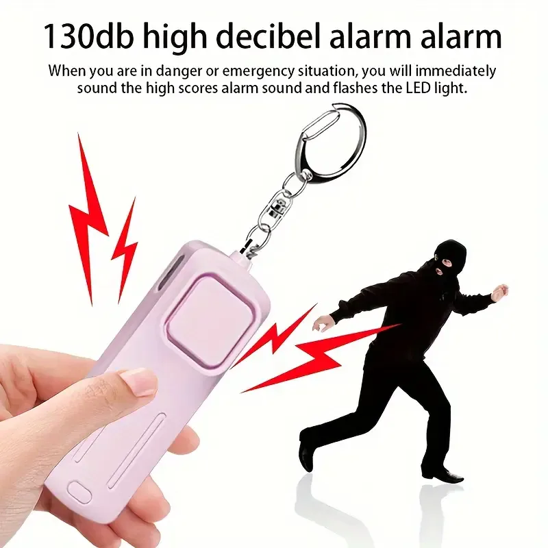 Self-defense alarm 130dB female safety protection alarm personal safety scream loud alarm