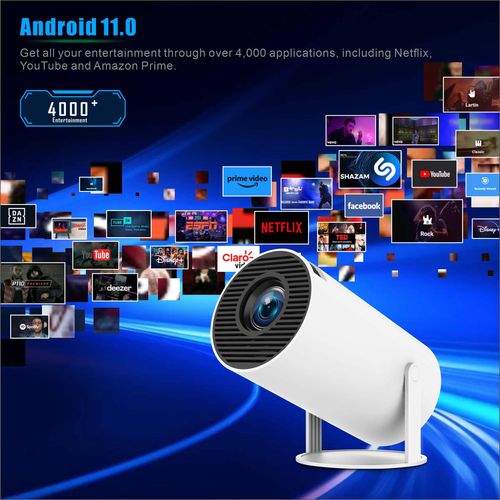 Portable mini 4K short-throw projector for home living room wall projector