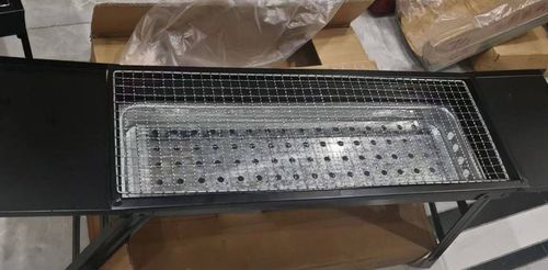 Camping BBQ grill, portable folding BBQ rack