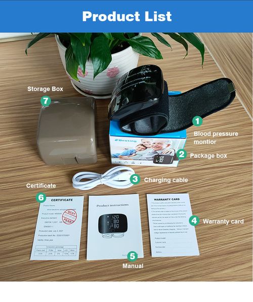 Electronic blood pressure monitor wrist blood pressure meter
