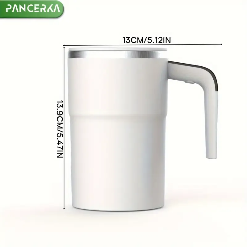 Automatic stirring cup, magnetic automatic stirring coffee cup with temperature display function,
