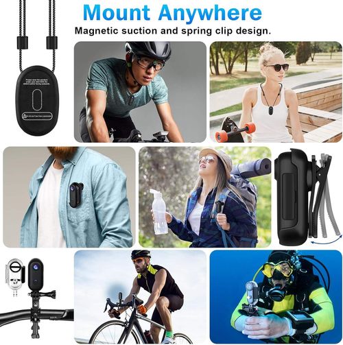 128g thumb cycling camera WIFI magnetic back clip 1080P sports camera thumb recorder pet camera vlog