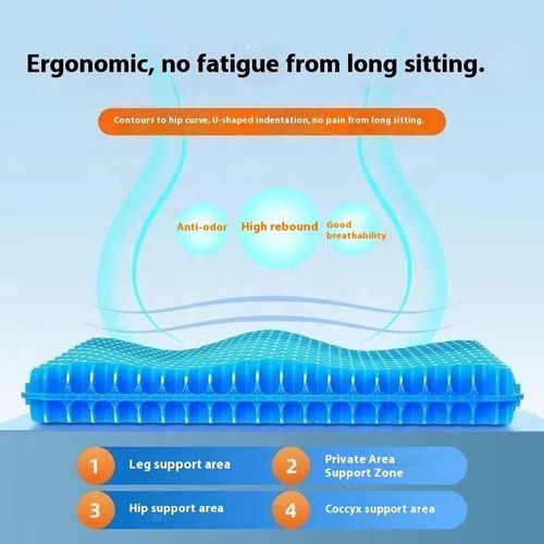 Cooling honeycomb seat cushion: suitable for office chairs and car seats.