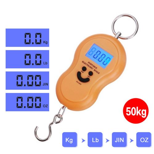 Digital Hanging 50Kg10g with Backlight Pocket Personal Balance Electronic Smart Kitchen Weighing Scale