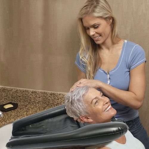 Inflatable Shampoo Bowl,Portable Sink , Lightweight Shampoo Basin for Elderly, Disabled, Pregnant, Injured, Bedridden, Handicap