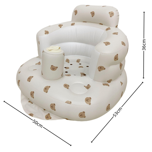 Baby inflatable sofa, portable and easy to fold, indoor and outdoor baby inflatable sofa seat, baby learning seat
