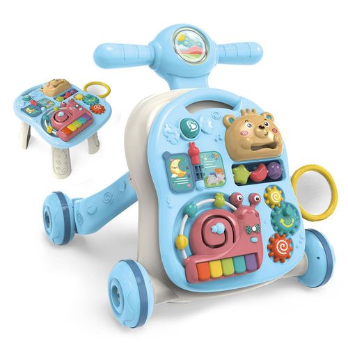 Baby walker multifunctional trolley toy baby anti-O-leg anti-rollover music toddler stroller