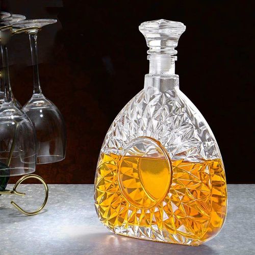 XO glass empty wine bottle(Two-pack)
