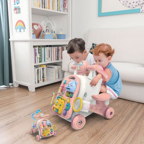 Baby walker multifunctional trolley toy baby anti-O-leg anti-rollover music toddler stroller