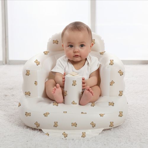 Baby inflatable sofa, portable and easy to fold, indoor and outdoor baby inflatable sofa seat, baby learning seat