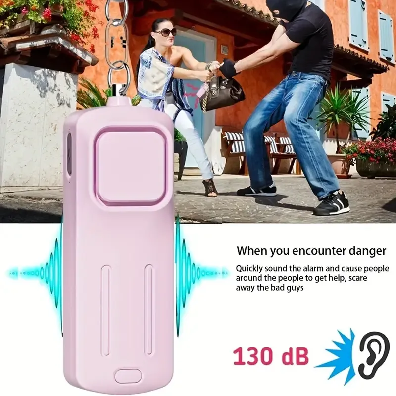 Self-defense alarm 130dB female safety protection alarm personal safety scream loud alarm
