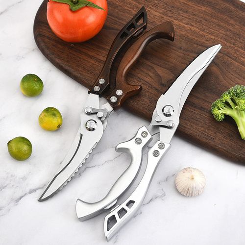 Kitchen scissors multifunctional household stainless steel strong shears chicken, duck and goose bone grabbing imported scissors food grade