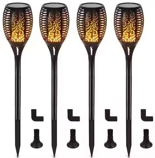 Solar Flame Light Outdoor Torch Light (4 Pack)