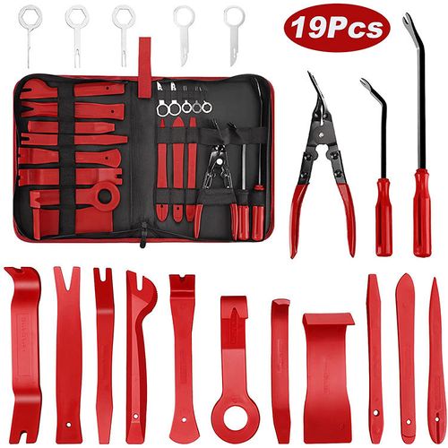 19-piece car interior removal tool set, suitable for car dashboard, instrument panel, audio, PP plastic material