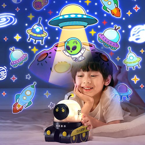 Children's educational toys, star projector lamps, and sleep-in night lights