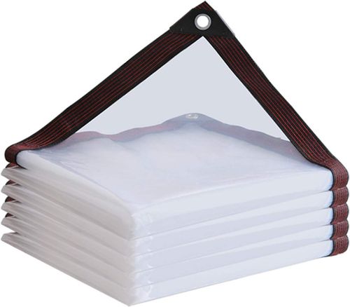 (Size：3*4m)Thickened, tear-resistant, transparent rainproof polyethylene fabric