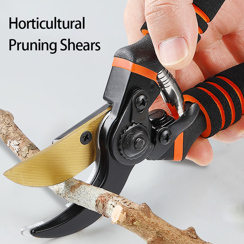 (pruning shears + spring + original blade) ultra-sharp advanced garden shears, professional titanium alloy branch pruning