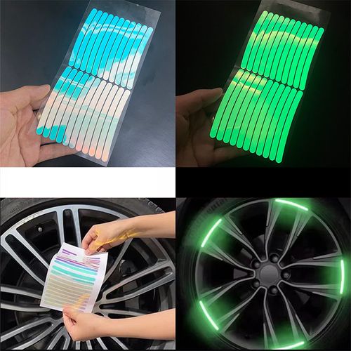 Colorful laser luminous wheel stickers（40 packs）