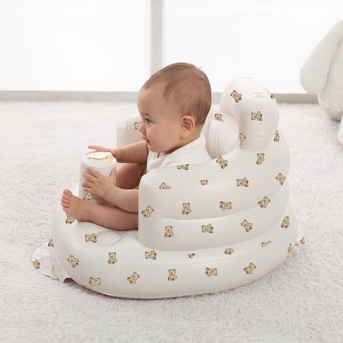Baby inflatable sofa, portable and easy to fold, indoor and outdoor baby inflatable sofa seat, baby learning seat