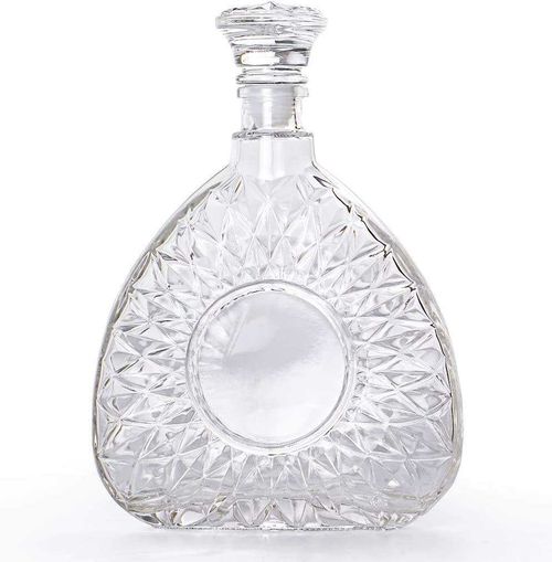 XO glass empty wine bottle(Two-pack)