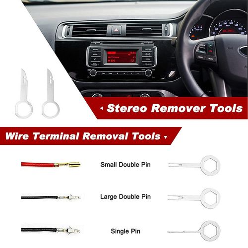 19-piece car interior removal tool set, suitable for car dashboard, instrument panel, audio, PP plastic material