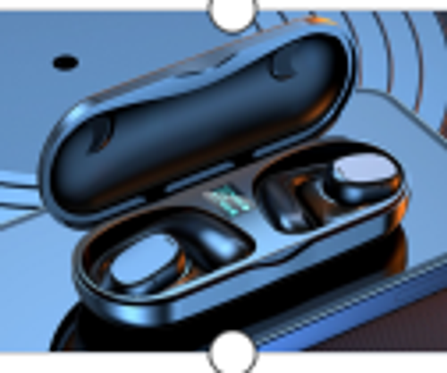Auriculares Bluetooth com Visor Digital! Redução de Ruído ENC + BT5.3 + Longa Duração Conectam ao Ligar para Deslocações e Desporto