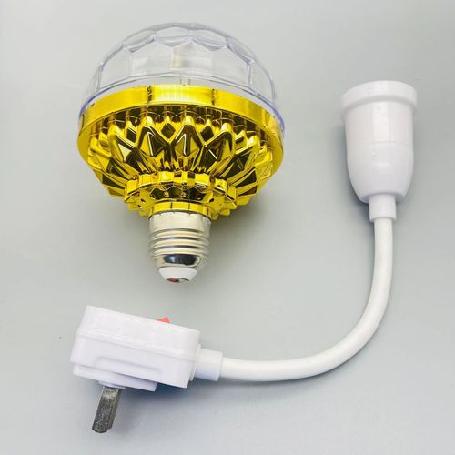 Luz Rotativa LED Colorida! Base Articulada 360° Atmosfera de Discoteca para Quarto   Sala   Festa