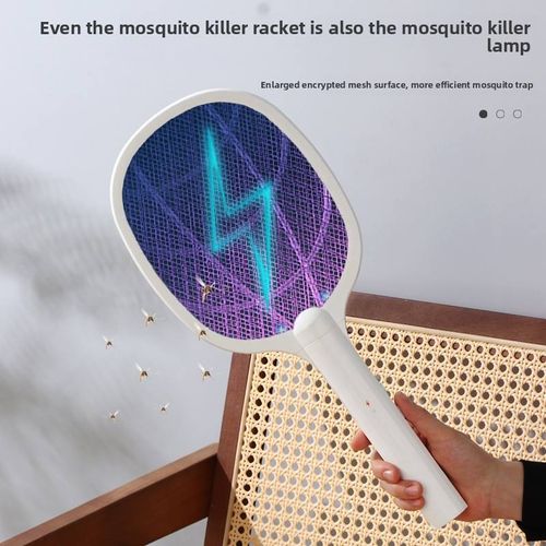Mata-mosquitos elétrico dobrável, recarregável, dois em um, de alta qualidade, para matar mosquitos